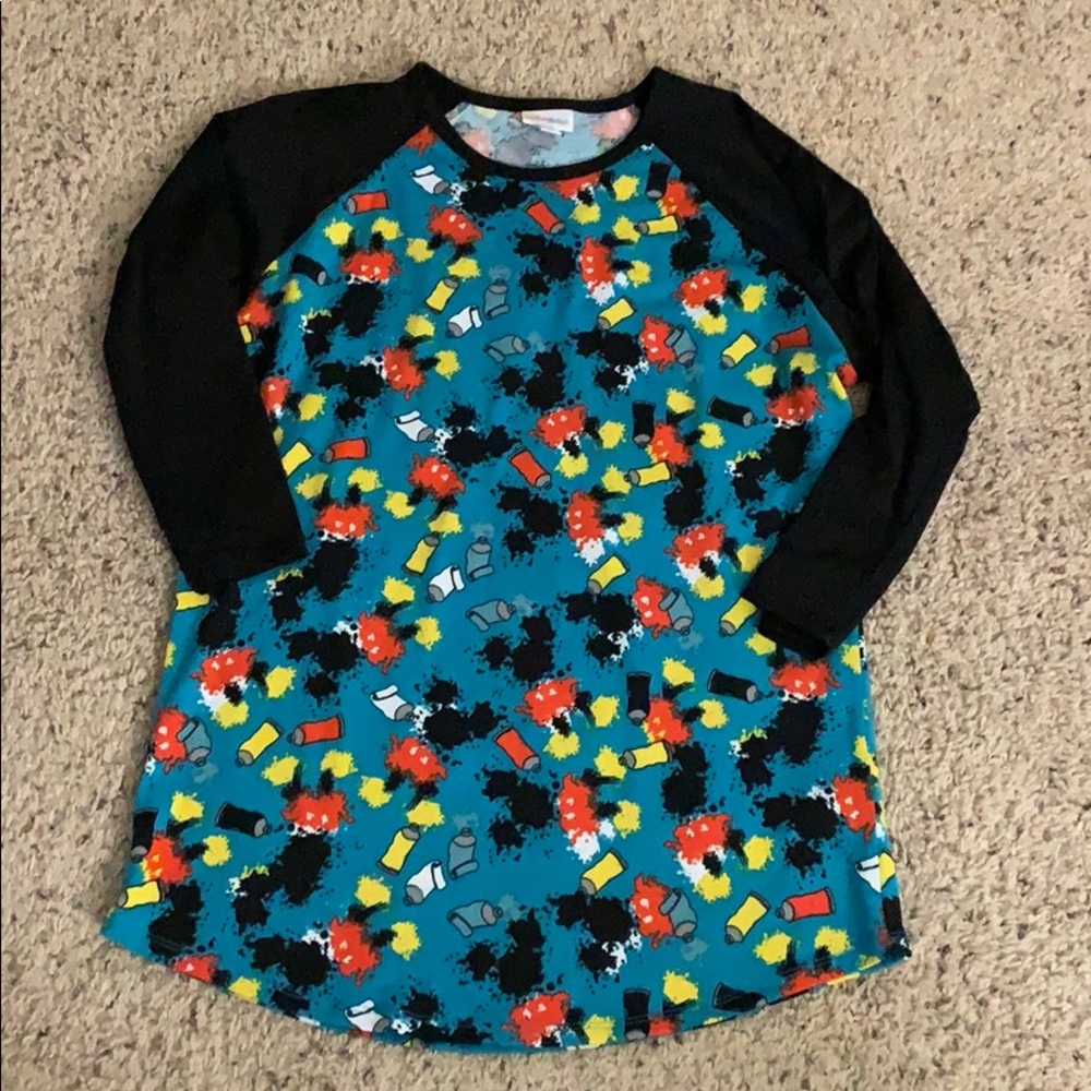 Lularoe randy Disney Mickey paint shirt